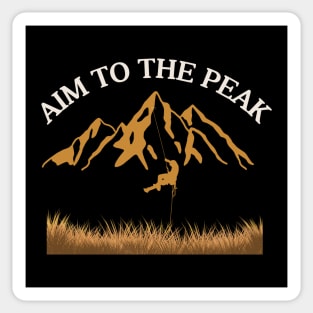 Aim to the peak Sticker